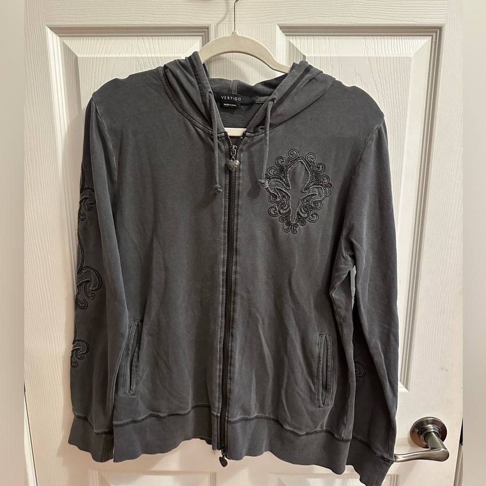 Women's Vertigo Paris Full Zip Hoodie Sz XL